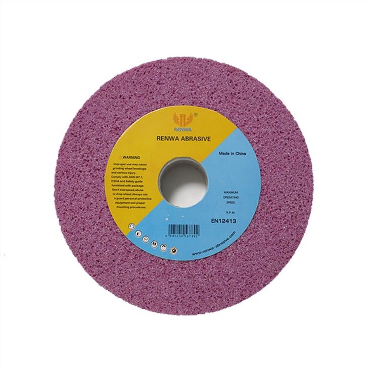 Muela abrasiva de óxido de aluminio rosa